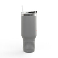 40oz Insulated Travel Mug — Personalized Name Stainless Steel Tumbler with Handle