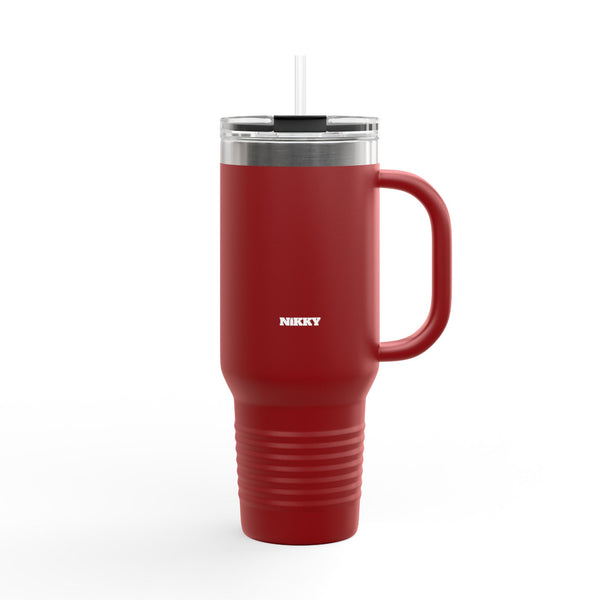 Copy of Copy of 40oz Insulated Travel Mug — Personalized Name Stainless Steel Tumbler with Handle