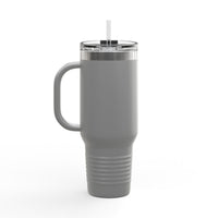 40oz Insulated Travel Mug — Personalized Name Stainless Steel Tumbler with Handle