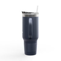 40oz Insulated Travel Mug – Navy Stainless Steel Tumbler with Straw (Keeps Drinks Hot & Cold)