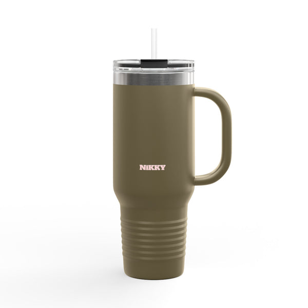 Copy of 40oz Insulated Travel Mug — Personalized Name Stainless Steel Tumbler with Handle